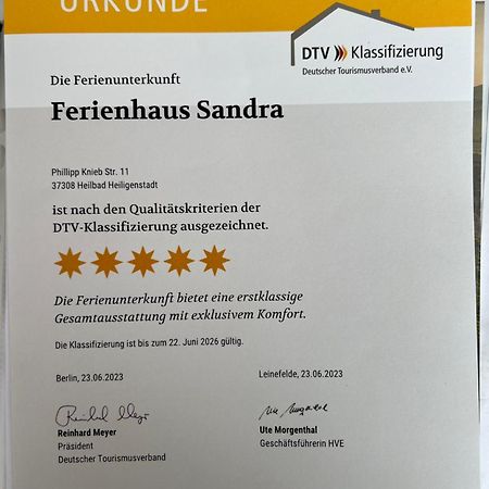 Ferienwohnung Sandra Heilbad Heiligenstadt Exterior foto